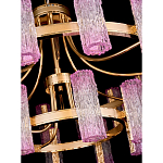 Люстра двухъярусная круглая с текстурными цилиндрическими плафонами Glimpse варинант исполнения - 4 | Loft Concept в Краснодаре