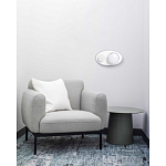 Бра овальной формы белого цвета с 2-мя лампами Lunar Pebbles варинант исполнения - 8 | Loft Concept в Краснодаре