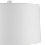 Настольная лампа с корпусом в форме вазы и белым абажуром Lots of Strokes варинант исполнения - 2 | Loft Concept в Краснодаре