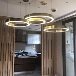 Люстра Light Ring Horizontal Латунь варинант исполнения - 3 | Loft Concept в Краснодаре