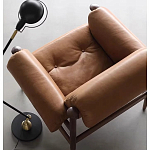 Кресло с деревянным каркасом и обивкой из натуральной кожи Medieval Furniture варинант исполнения - 5 | Loft Concept в Краснодаре