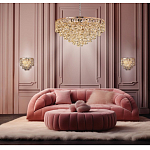 Люстра каскадная с подвесками в форме колец Galaxy of Light варинант исполнения - 8 | Loft Concept в Краснодаре