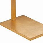 Торшер с прямоугольным абажуром на золотом металлическом каркасе Rectangular Plane  варинант исполнения - 3 | Loft Concept в Краснодаре