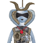 Кукла из джинсовой одежды и армейских палаток Rusalka Jeans&Tents варинант исполнения - 2 | Loft Concept в Краснодаре