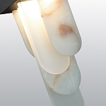 Подвесной светильник с белыми вертикальными элементами Alabaster Totem варинант исполнения - 5 | Loft Concept в Краснодаре