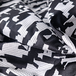 Мебельная ткань Жаккард черно-белый принт 145 см T2-126 варинант исполнения - 2 | Loft Concept в Краснодаре