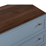 Комод серый из массива бука с 3-мя ящиками Wenge Light варинант исполнения - 2 | Loft Concept в Краснодаре