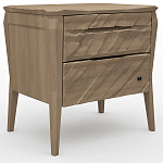 Тумба прикроватная из массива дуба с 2-мя ящиками Tasteful Furniture варинант исполнения - 1 | Loft Concept в Краснодаре