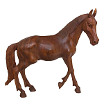 Статуэтка из дерева суар дикая лошадь Wild Horses варинант исполнения - 4 | Loft Concept в Краснодаре