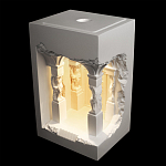 Встраиваемый в стену гипсовый светильник под покраску с колоннами и арками в античном стиле Antiquity Athena варинант исполнения - 3 | Loft Concept в Краснодаре