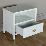 Прикроватная тумбочка с полкой Elsa Dreams White варинант исполнения - 2 | Loft Concept в Краснодаре