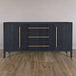 Буфет Primo с тремя ящиками и двумя фасадами Черный дуб варинант исполнения - 1 | Loft Concept в Краснодаре