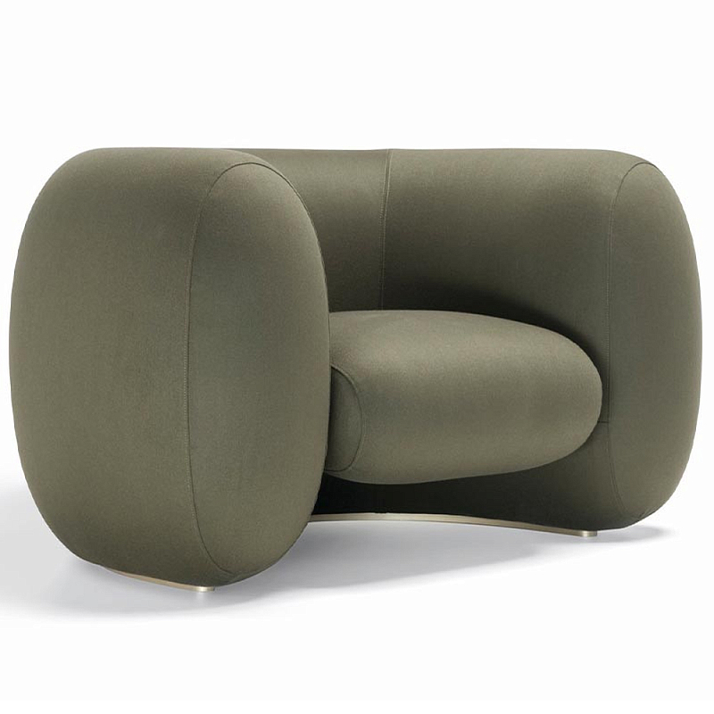 Дизайнерское полукруглое мягкое кресло CINNAMON Armchair Зеленый Дизайнерское полукруглое мягкое кресло CINNAMON Armchair Зеленый в Краснодаре | Loft Concept
