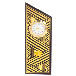 Часы подарочные настольные в виде погона Генерала из натурального камня Змеевик Gold Military Clock варинант исполнения - 7 | Loft Concept в Краснодаре