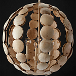 Люстра в форме шара с декором из круглых декоративных элементов Texture Discs варинант исполнения - 3 | Loft Concept в Краснодаре