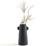 Ваза Serené Ceramic Vase Черная варинант исполнения - 3 | Loft Concept в Краснодаре