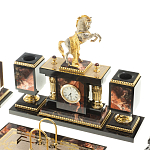 Настольный письменный набор из яшмы и долерита с декором в виде коня Manager Organizer варинант исполнения - 2 | Loft Concept в Краснодаре