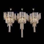 Люстра большая из золотистых металлических цепочек Atlantis Chain варинант исполнения - 3 | Loft Concept в Краснодаре