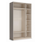 Шкаф трёхдверный с 2-мя зеркальными дверками Satin Furniture варинант исполнения - 4 | Loft Concept в Краснодаре