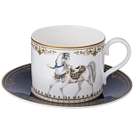 Чайный сервиз из фарфора с изображением лошадей на 6 персон 14 предметов Porcelain Horse Set варинант исполнения - 2 | Loft Concept в Краснодаре