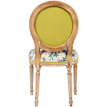 Стул из массива бука бежевый с изображением птиц и цветов Beige Green Chinoiserie Rose Garden Chair варинант исполнения - 2 | Loft Concept в Краснодаре
