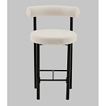 Стул полубарный Floreo букле молочный варинант исполнения - 4 | Loft Concept в Краснодаре