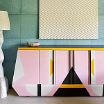 Дизайнерский комод с геометрическим рисунком Arredi варинант исполнения - 3 | Loft Concept в Краснодаре