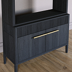 Стеллаж Primo с ящиками Черный дуб  варинант исполнения - 3 | Loft Concept в Краснодаре