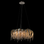 Люстра круглая подвесная с металлическими дугами и длинными цепочками 80 см Atlantis Chain варинант исполнения - 3 | Loft Concept в Краснодаре