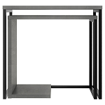 Комплект из 2-х приставных столов серого цвета из дерева ZIGOSH RETRO GREY варинант исполнения - 1 | Loft Concept в Краснодаре