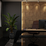 Гипсовая 3D панель с принтографией PM-08 варинант исполнения - 1 | Loft Concept в Краснодаре