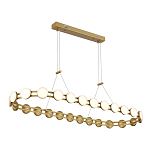 Люстра овальная с круглыми светодиодными источниками света Maxine Light варинант исполнения - 5 | Loft Concept в Краснодаре