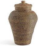 Плетеная корзина из ротанга и бамбука Wicker Vase Basket варинант исполнения - 1 | Loft Concept в Краснодаре