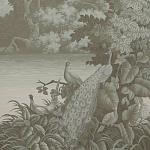 Обои ручная роспись Le Brésil Crystal Grey варинант исполнения - 1 | Loft Concept в Краснодаре