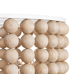 Люстра в форме цилиндра с вставками из деревянных бусин Wooden Beads варинант исполнения - 3 | Loft Concept в Краснодаре