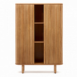 Буфет из ясеневого шпона с открытыми полками и 2-мя раздвижными дверями Toinette варинант исполнения - 2 | Loft Concept в Краснодаре