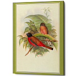 Постер на холсте с изображением птиц Blooming Birds Poster варинант исполнения - 7 | Loft Concept в Краснодаре