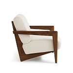 Кресло Avalon White Boucle из массива ореха варинант исполнения - 3 | Loft Concept в Краснодаре