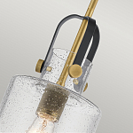 Подвесной светильник с цилиндрическим плафоном из прозрачного стекла с пузырьками Kichler варинант исполнения - 4 | Loft Concept в Краснодаре