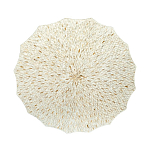 Стол кофейный с отделкой раковинами устриц Coastal Charm варинант исполнения - 3 | Loft Concept в Краснодаре