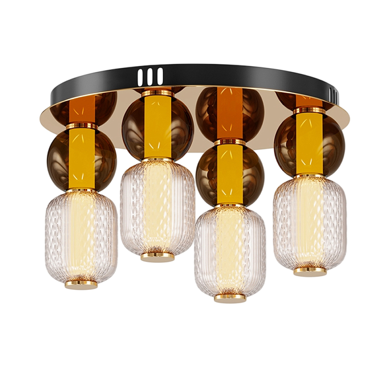 Потолочный светильник Drop 3000К 60Вт Золотой Янтарный в Краснодаре | Loft Concept 