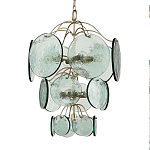 Люстра с каскадом из круглых декоративных элементов Discs of Light варинант исполнения - 2 | Loft Concept в Краснодаре