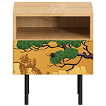 Прикроватная тумба с изображением на ящике Elise Nightstand варинант исполнения - 5 | Loft Concept в Краснодаре