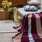 Плед из хлопка с геометрическим рисунком Elan Stripe Addison варинант исполнения - 6 | Loft Concept в Краснодаре