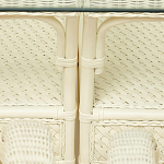 Комплект обеденный из ротанга Eloise grand white варинант исполнения - 14 | Loft Concept в Краснодаре