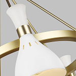 Люстра с 5-ю плафонами в форме песочных часов с узкими перфорированными отверстиями Feiss варинант исполнения - 9 | Loft Concept в Краснодаре