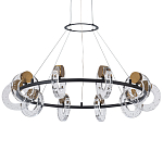 Кольцевая люстра с круглыми стеклянными плафонами в виде колец Olympe Glass Chandelier варинант исполнения - 1 | Loft Concept в Краснодаре