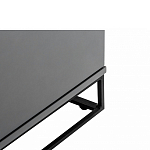 ТВ-тумба цвета графит с  2-мя дверцами и ящиком Strict Lines варинант исполнения - 5 | Loft Concept в Краснодаре