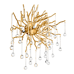 Бра с лучеобразным основанием и подвесками из прозрачного стекла в виде длинных капель Droplet Chandelier варинант исполнения - 3 | Loft Concept в Краснодаре