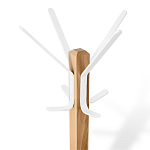 Вешалка с квадратным основанием и 4-мя белыми металлическими крючками Industrial Metal Rust варинант исполнения - 2 | Loft Concept в Краснодаре